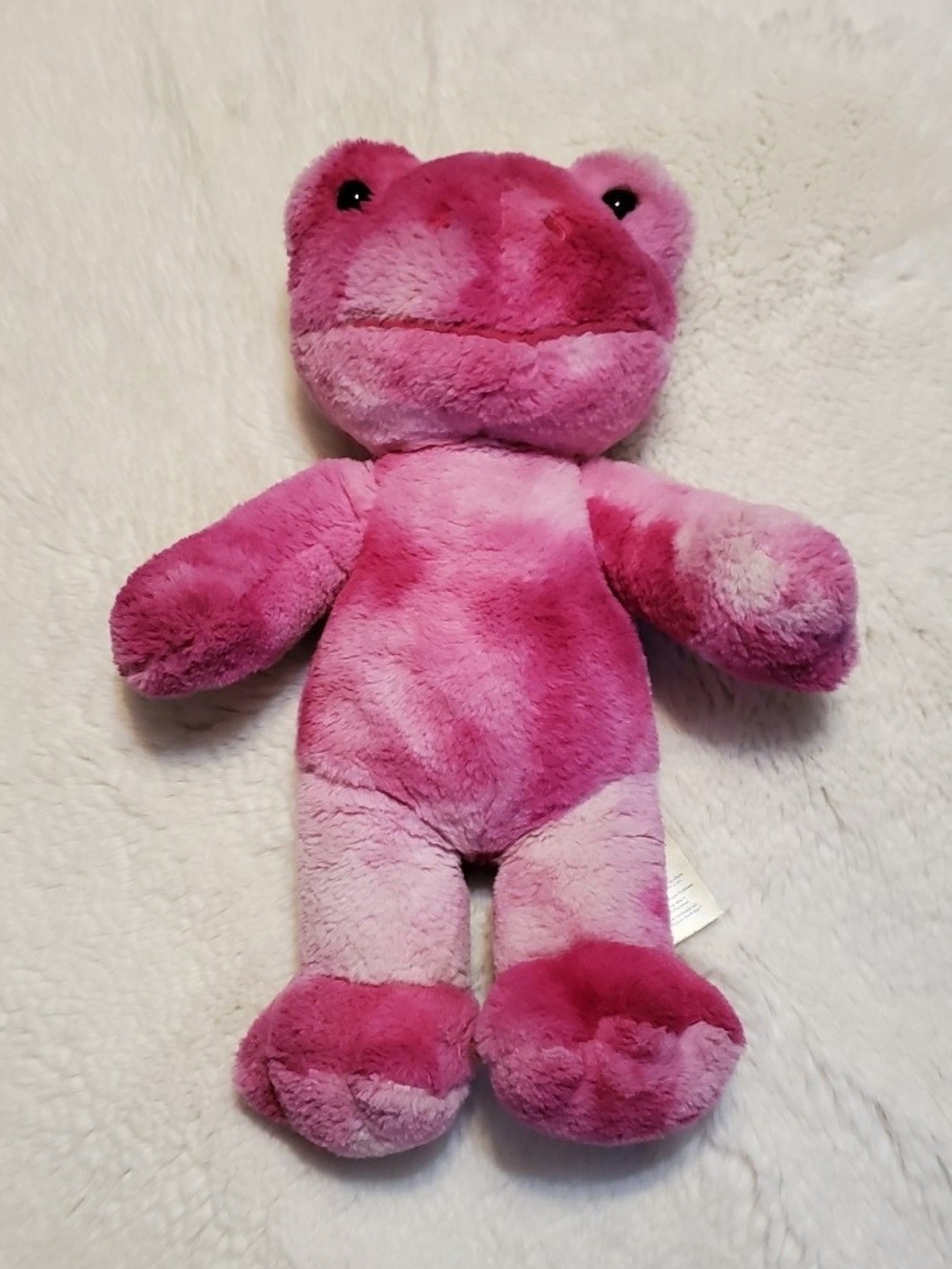 Build-A-Bear Pink Tie Dye Frog Plush